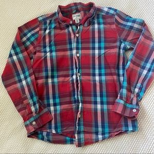 Children’s place plaid button up